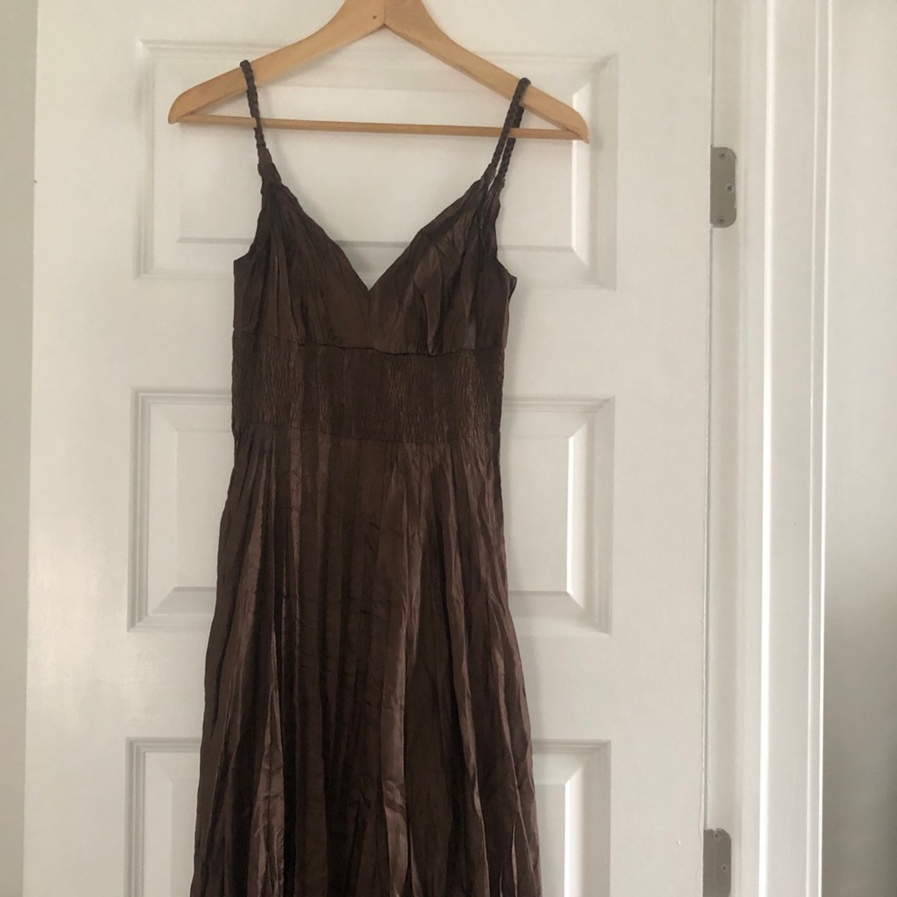 Express cocktail dress with deep V